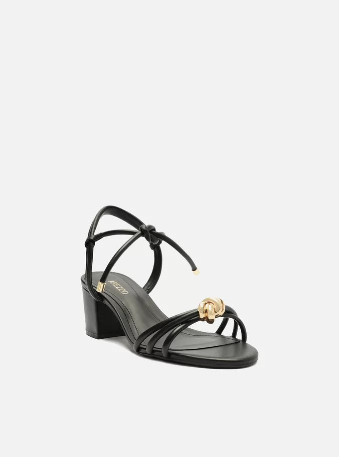 Camila Gold Knot Mid Block Sandal Sandal FALL 24