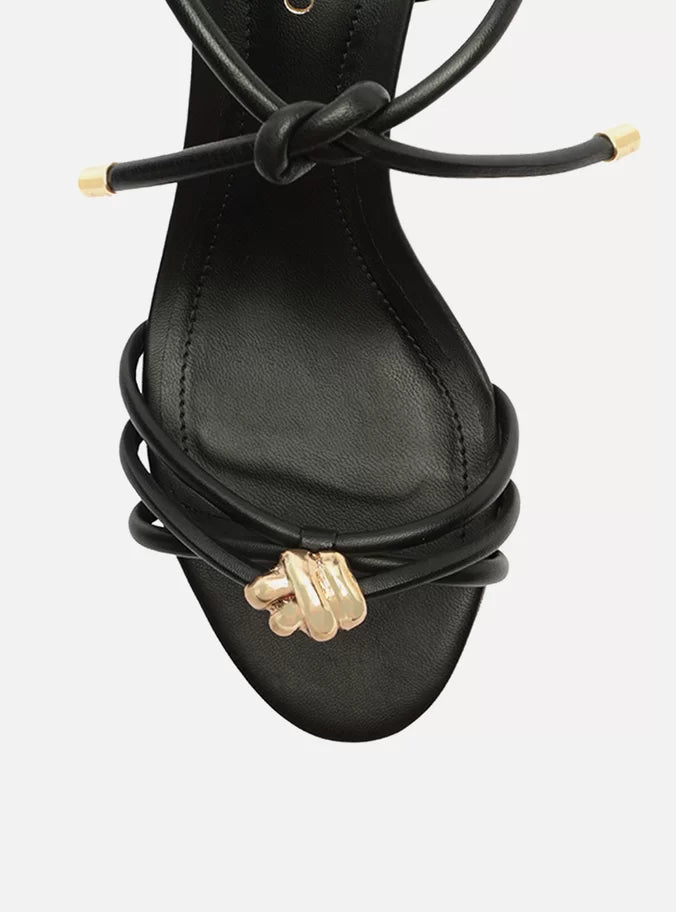 Camila Gold Knot Mid Block Sandal Sandal FALL 24