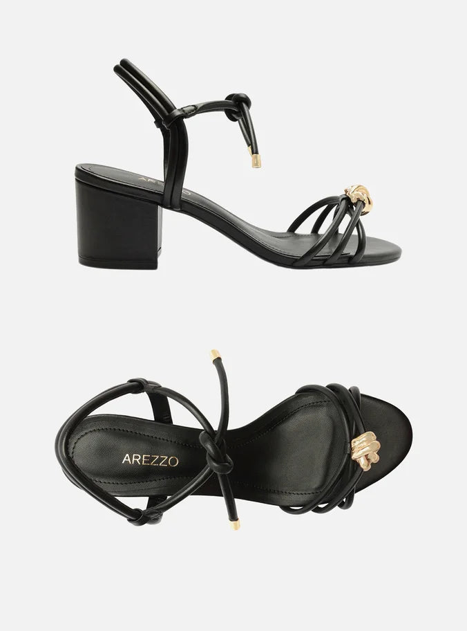 Camila Gold Knot Mid Block Sandal Sandal FALL 24