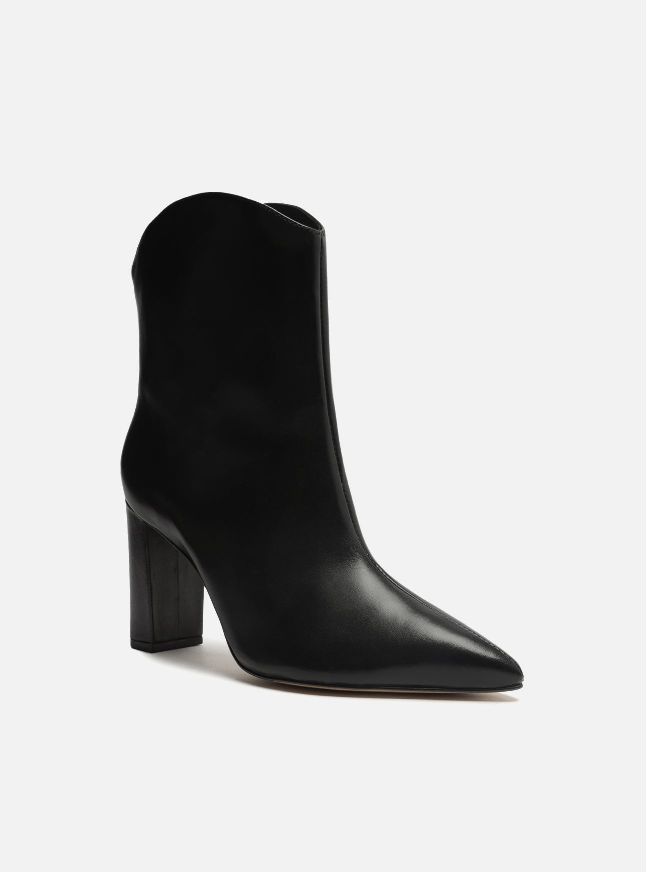 Ellie Leather Block Boot Booties FALL 23