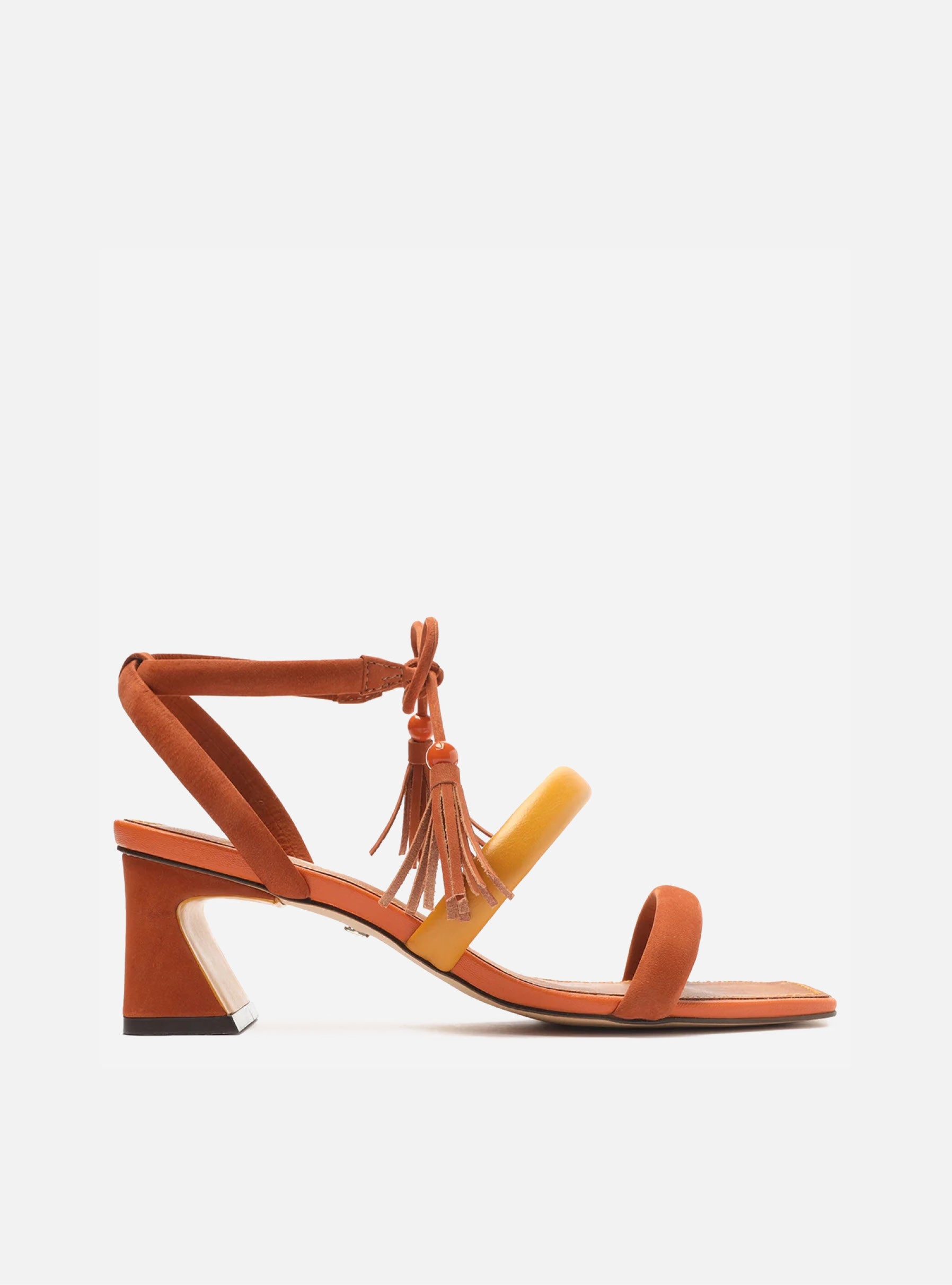Lenny Leather Frin Block Sandal Sandals FALL 22