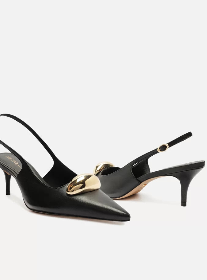 Victoria Leather Stiletto Pump Pumps SPRING 25