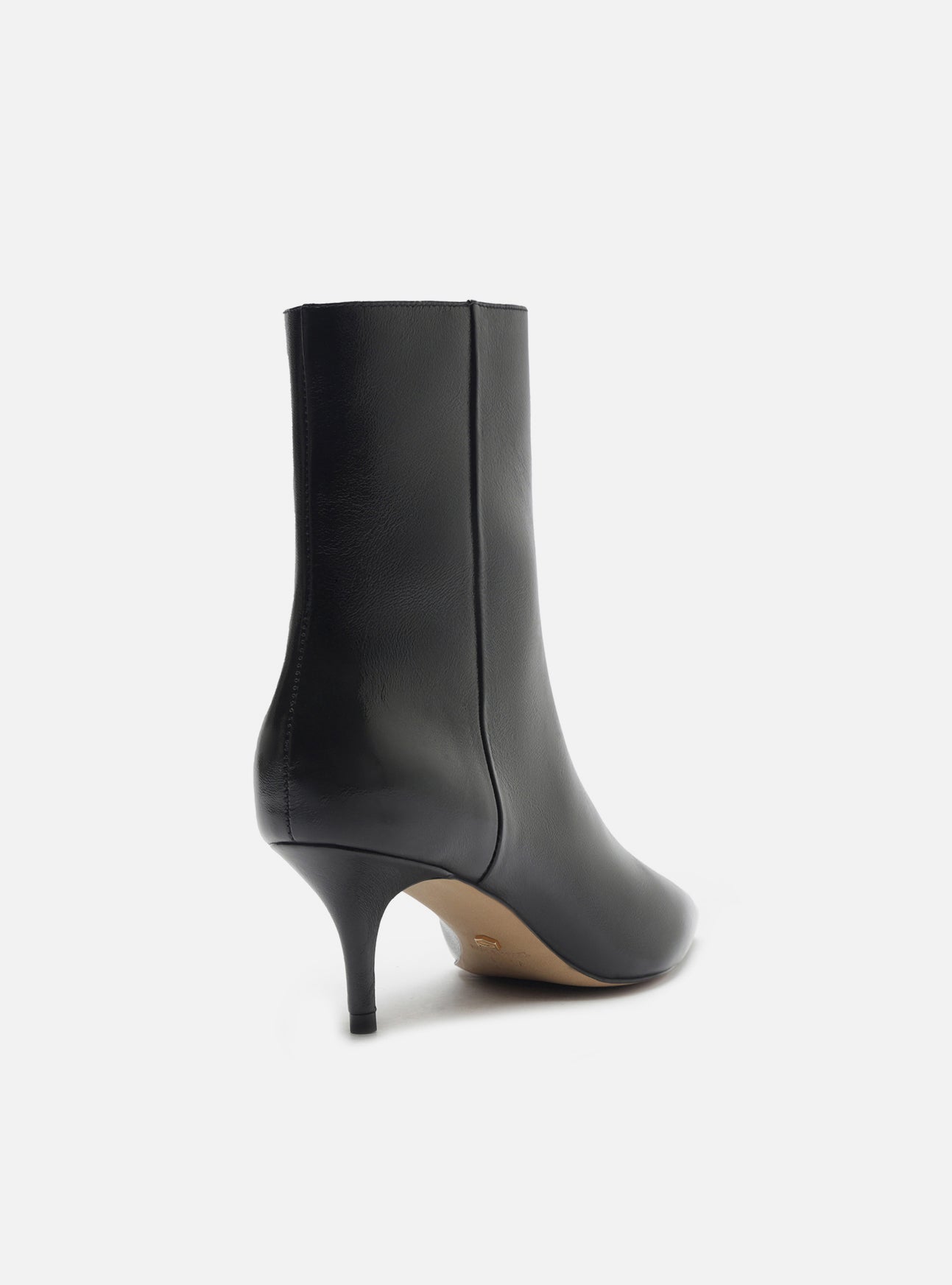 Sasha Low Stiletto Leather Boot Boot F/25