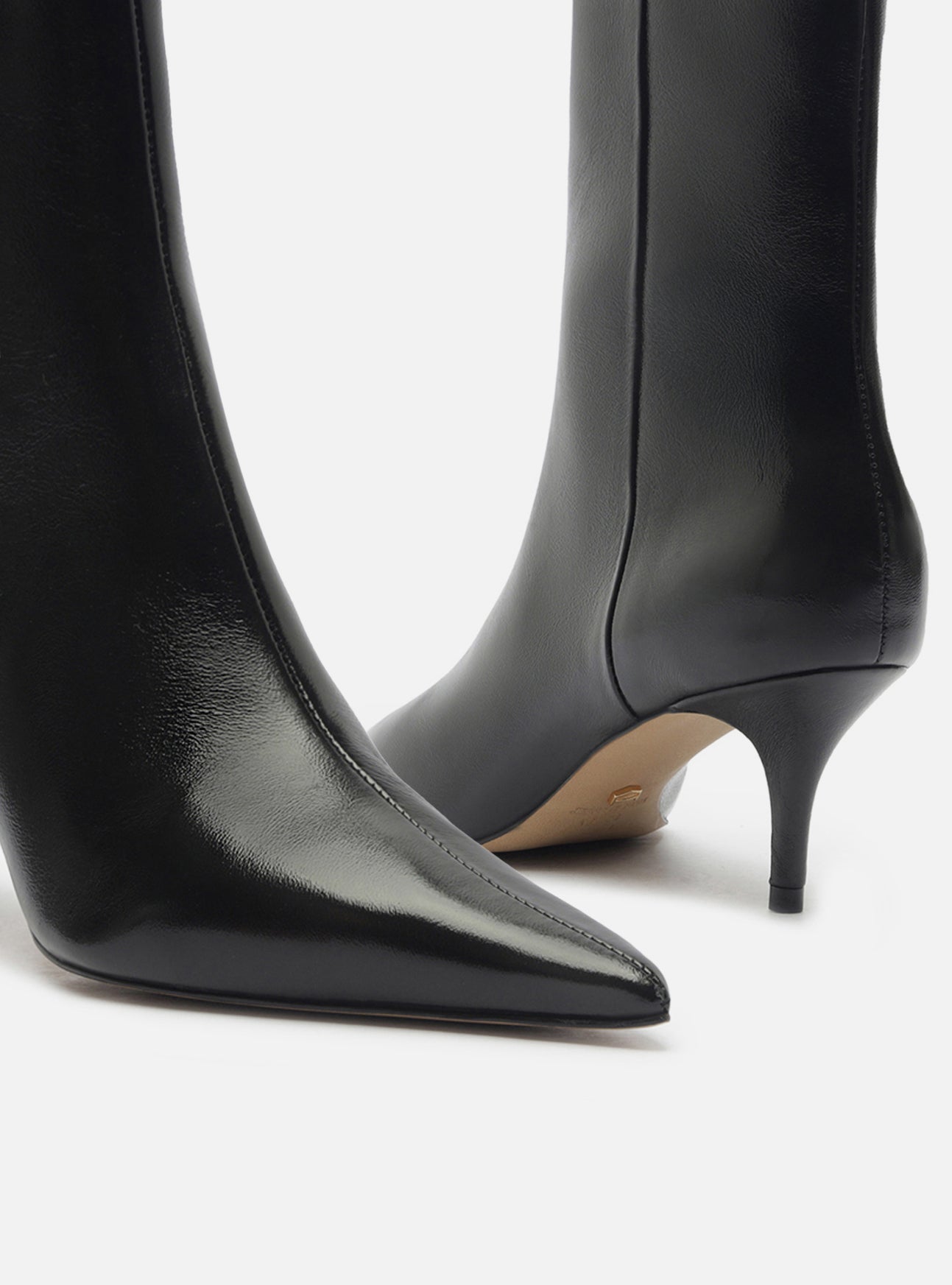 Sasha Low Stiletto Leather Boot Boot F/25