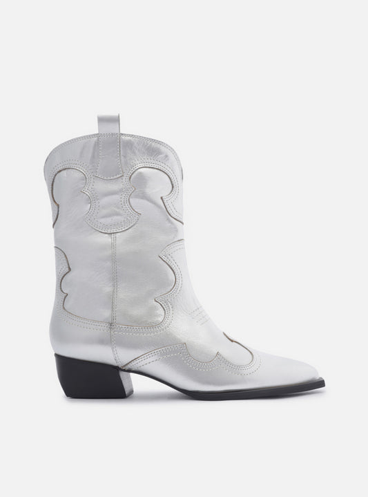 Giovanna Leather Block Boot Booties PRE FALL 24