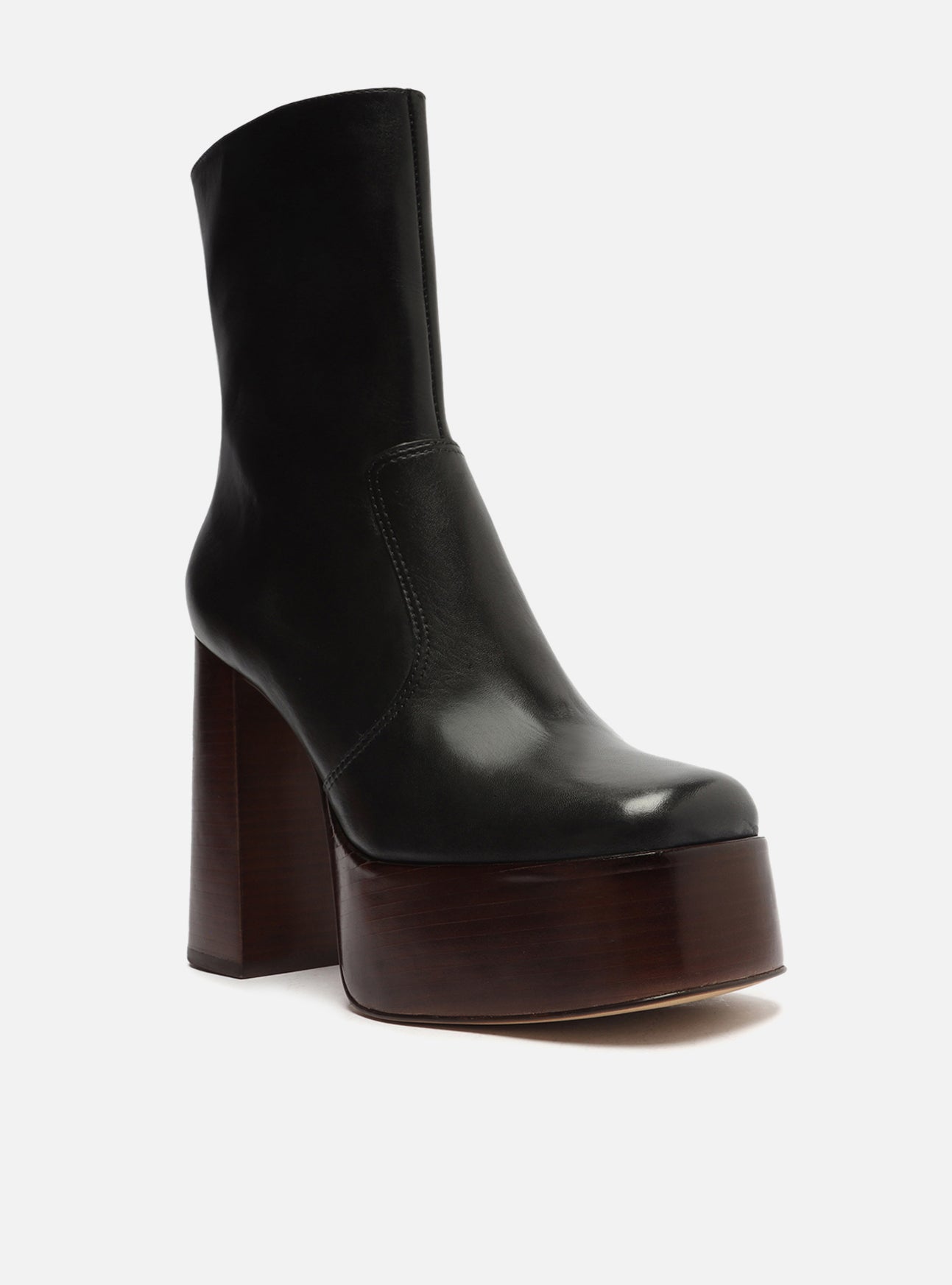 Chloe Leather Block Boot Booties FALL 23