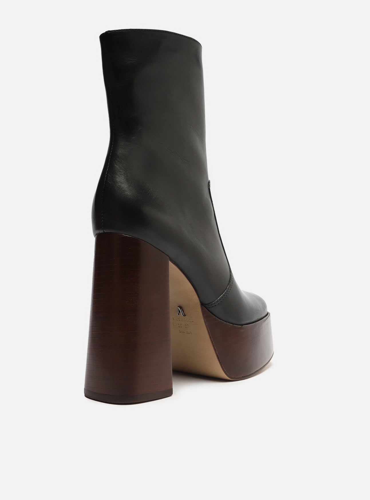 Chloe Leather Block Boot Booties FALL 23
