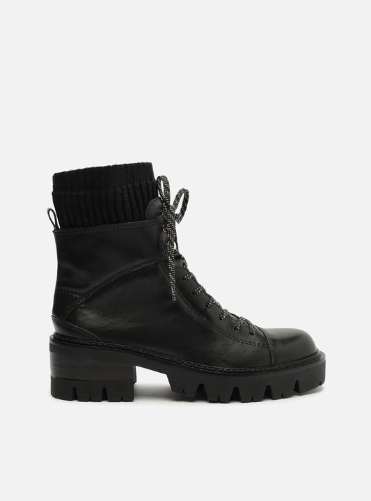 Madelyn Leather Tractor Boot Booties FALL 23