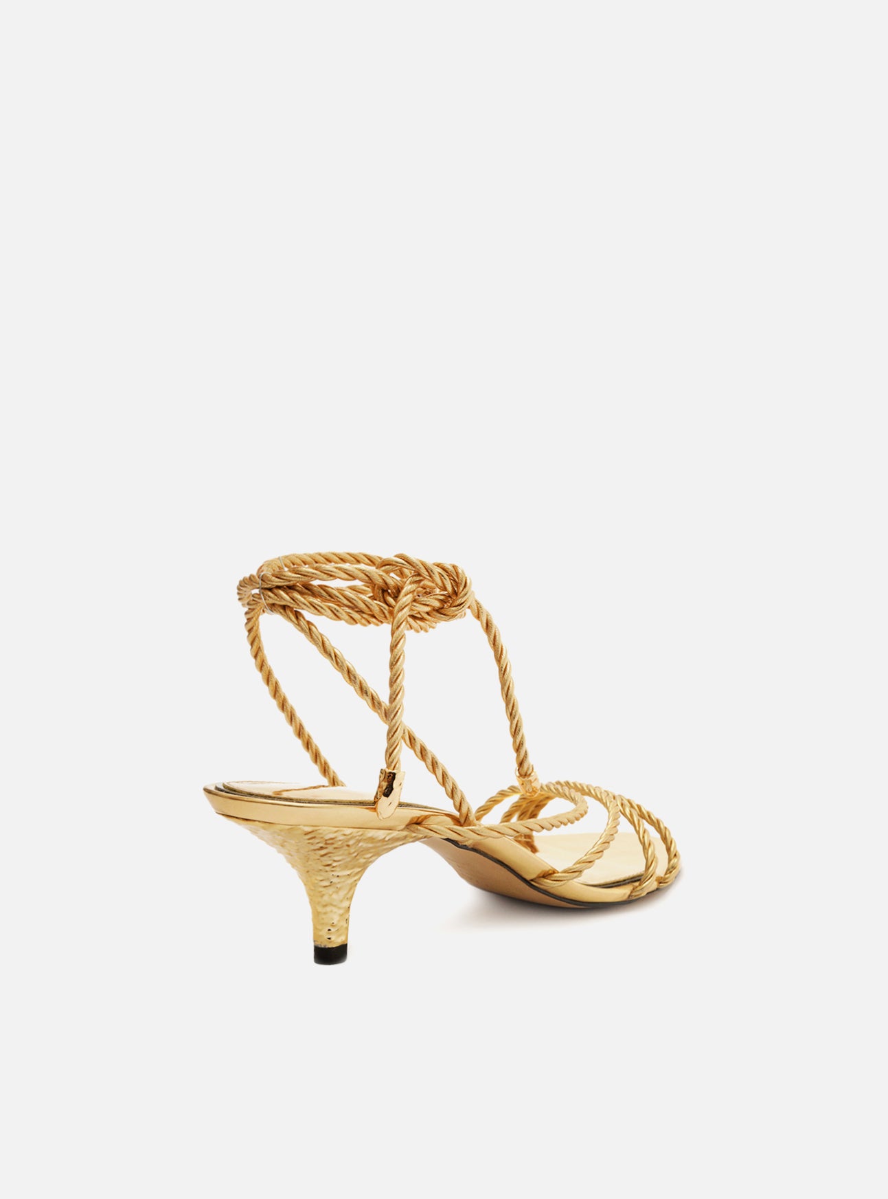The Campaign Gold Strappy Sandal