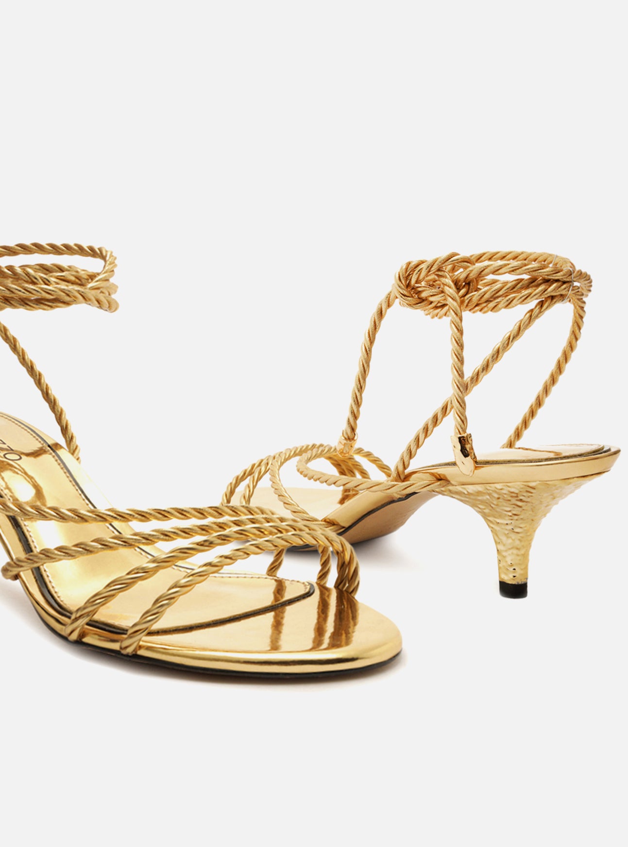 The Campaign Gold Strappy Sandal