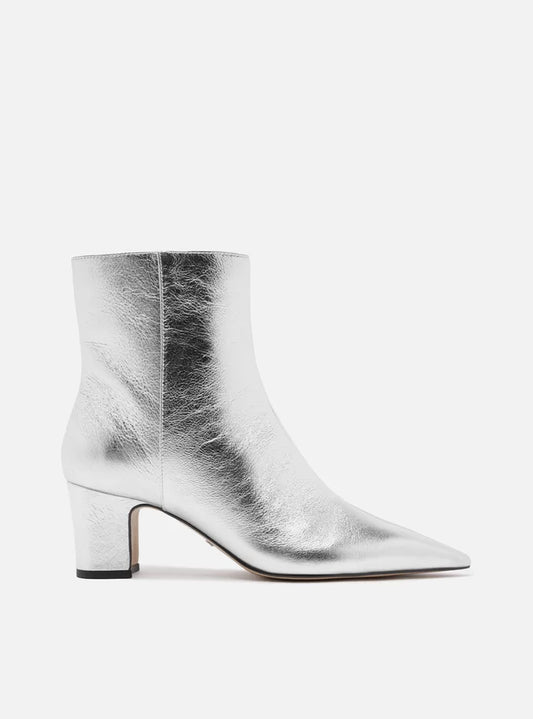 Jemma Leather Block Boot Booties FALL 24