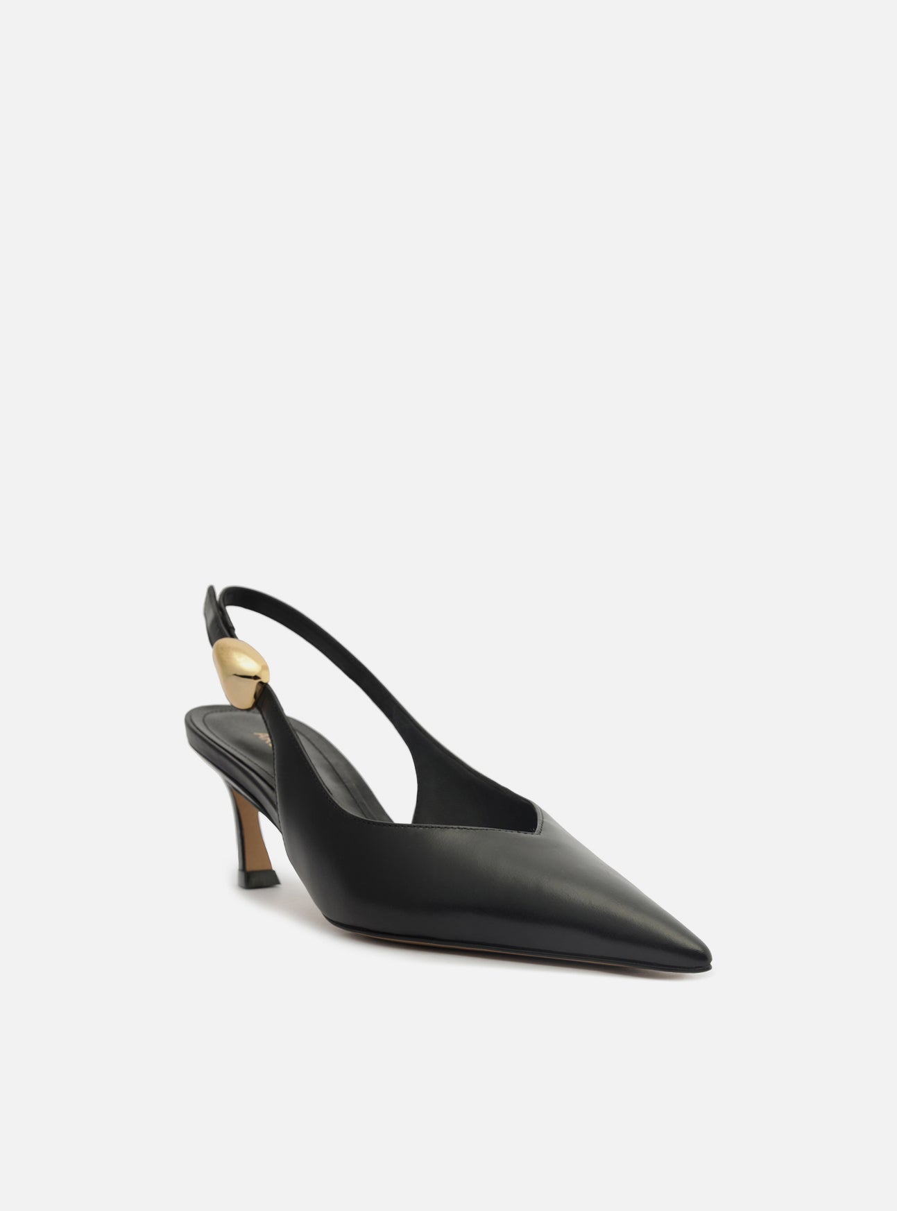 Farrah Low Stiletto Leather Pump Pumps F/25