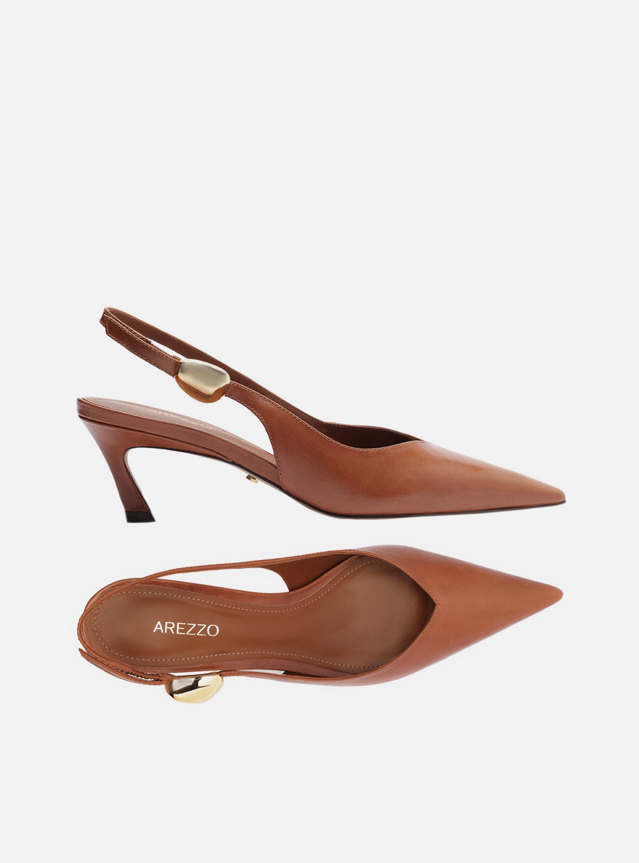 Farrah Low Stiletto Leather Pump Pumps F/25