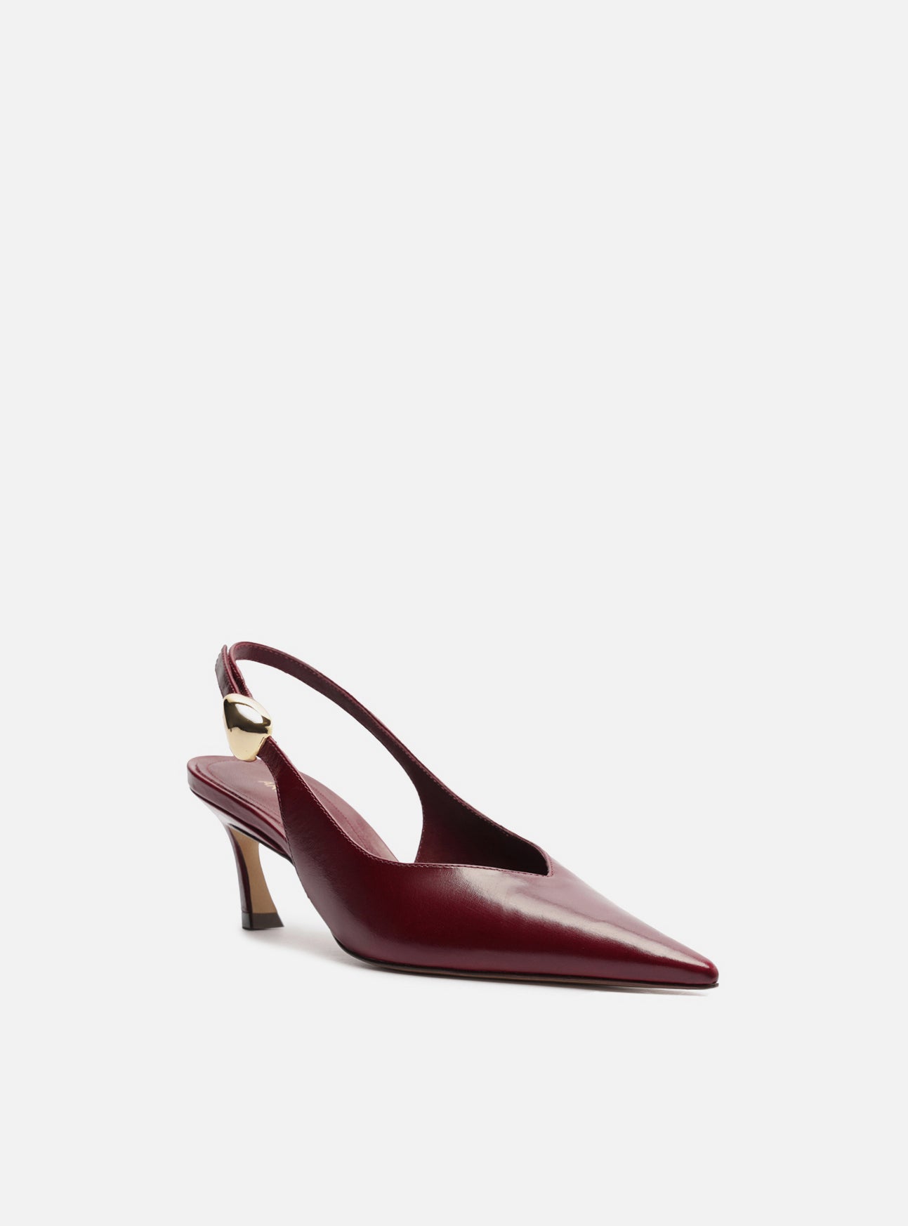 Farrah Low Stiletto Leather Pump Pumps F/25