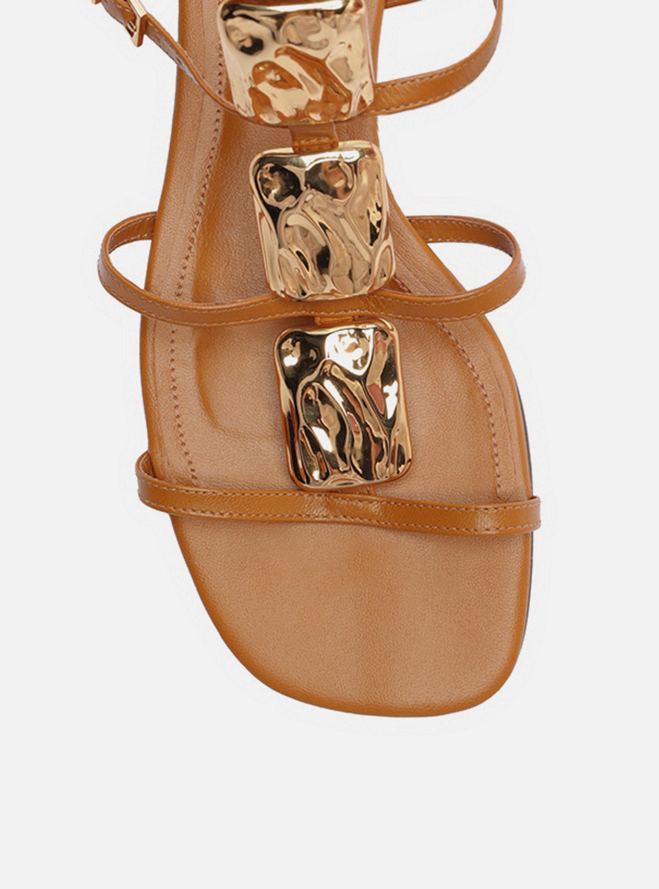 Gretta Leather Flat Flats F/25