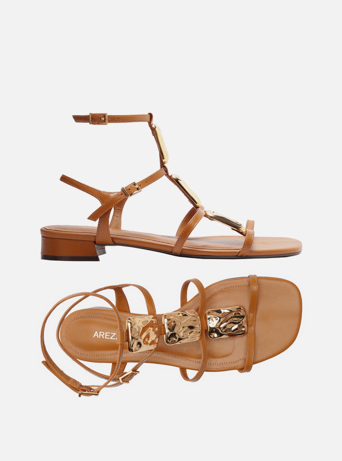 Gretta Leather Flat Flats F/25