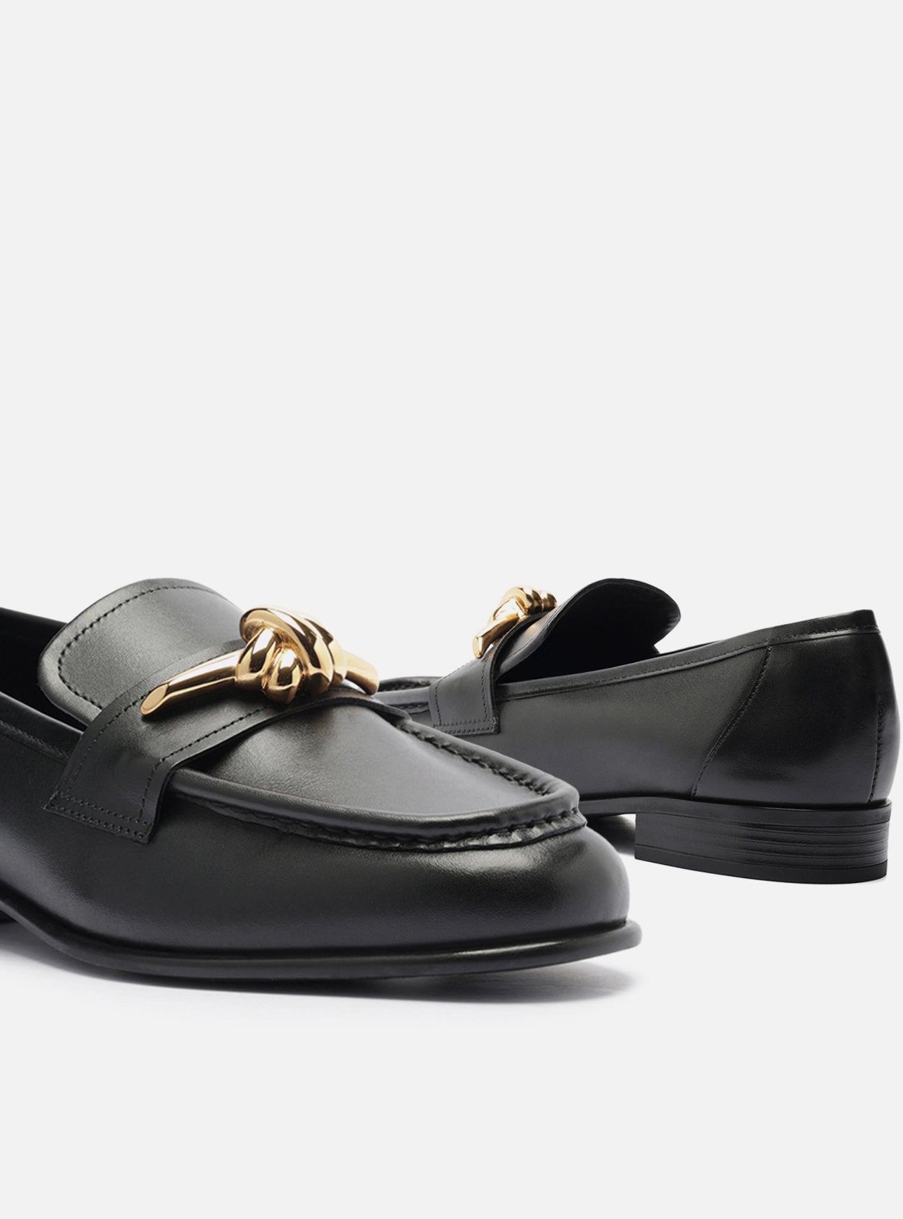 Claudia Leather Loafer Loafers F/25