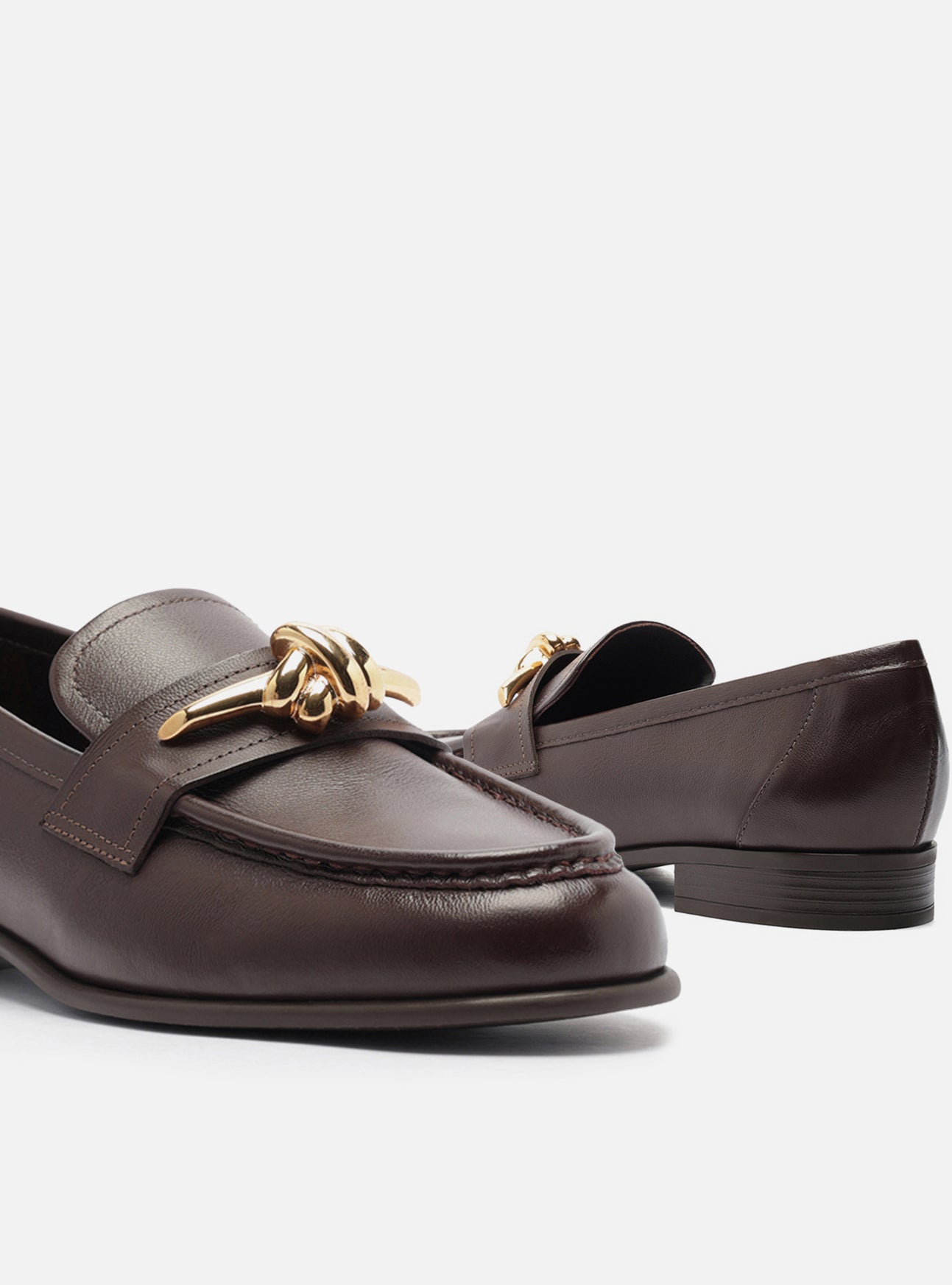 Claudia Leather Loafer Loafers F/25