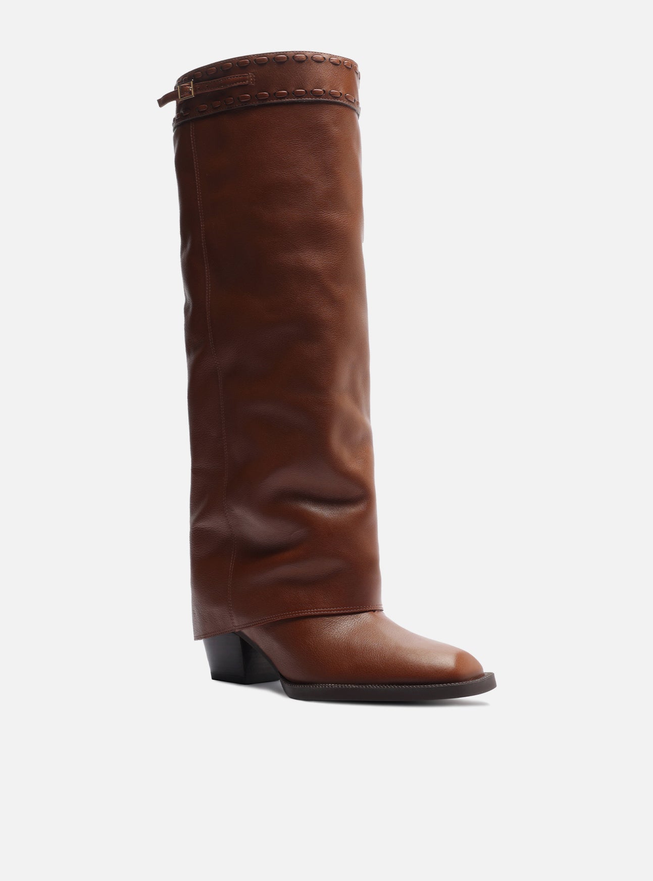 Beatrice Mid Block Leather Boot Boot F/25