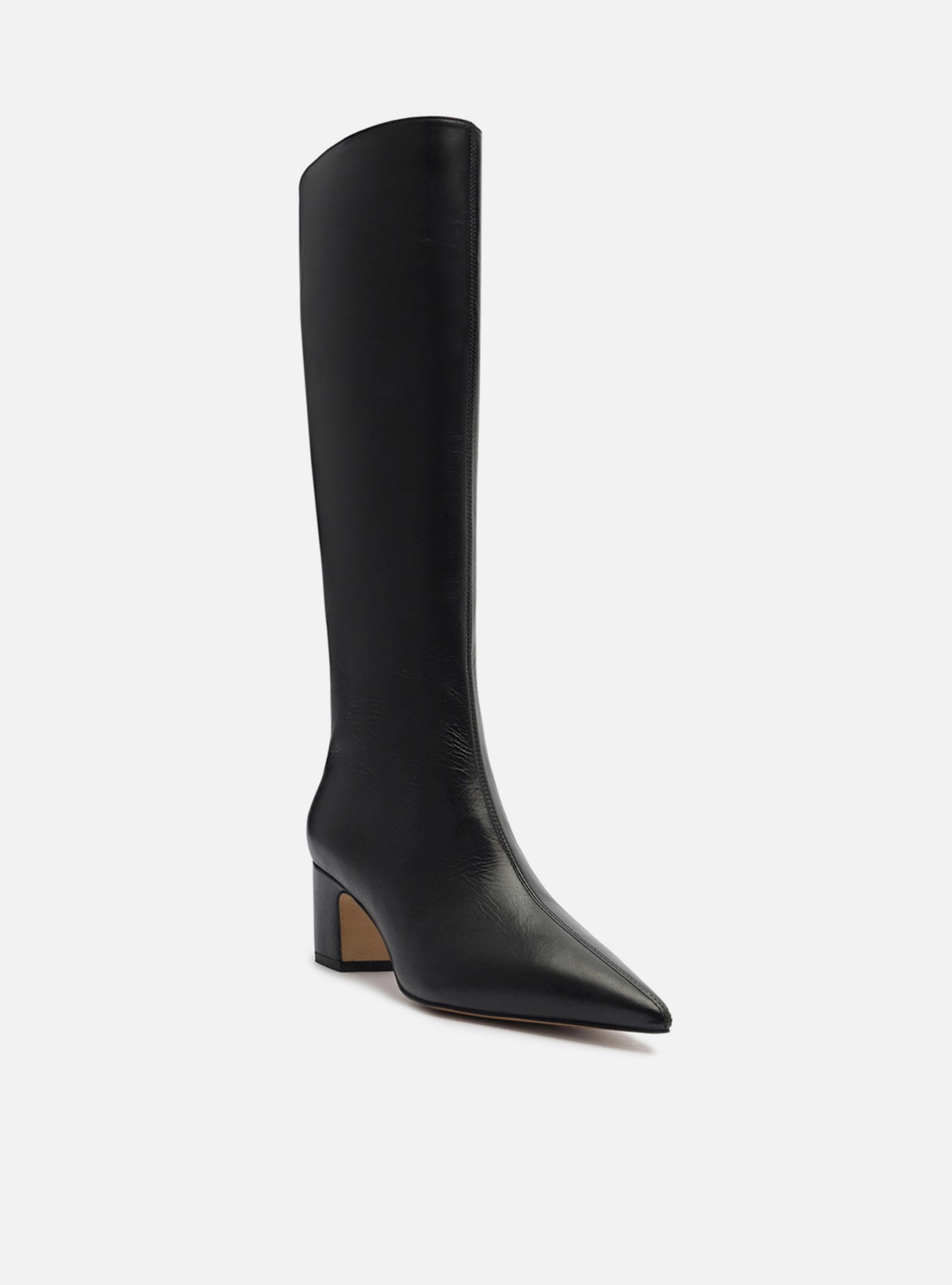 Julie Mid Block Leather Boot Boot F/25