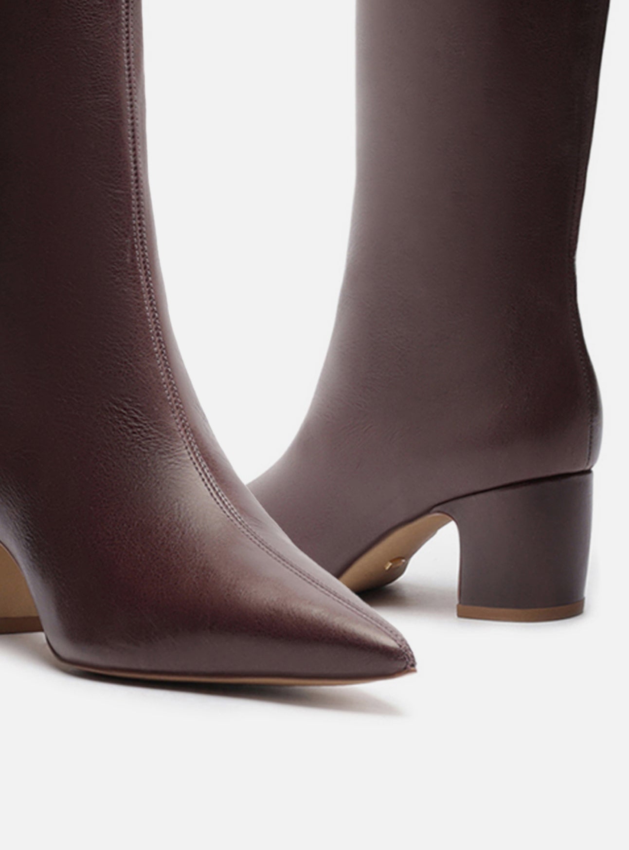 Julie Mid Block Leather Boot Boot F/25