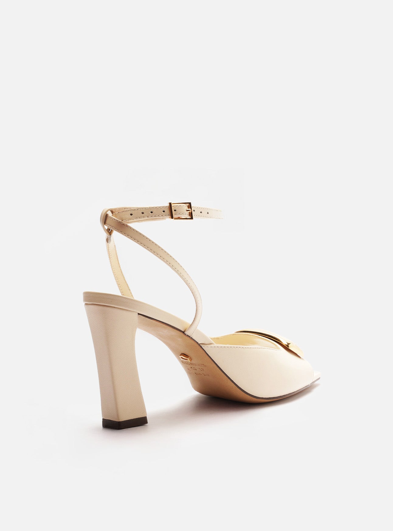Greer Mid Block Leather Sandal Sandal F/25
