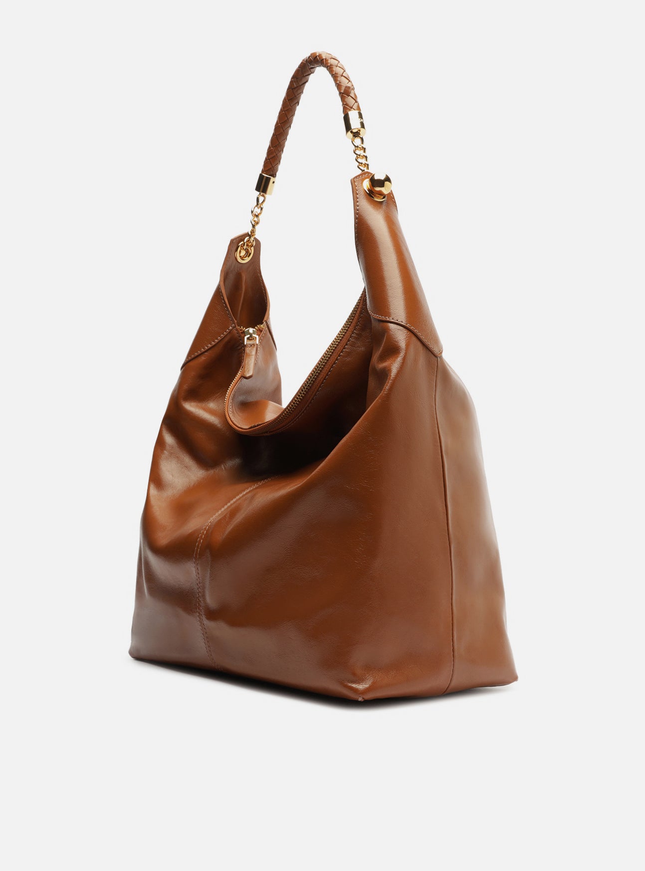 Sloane Large Leather Hobo Handbag F/25