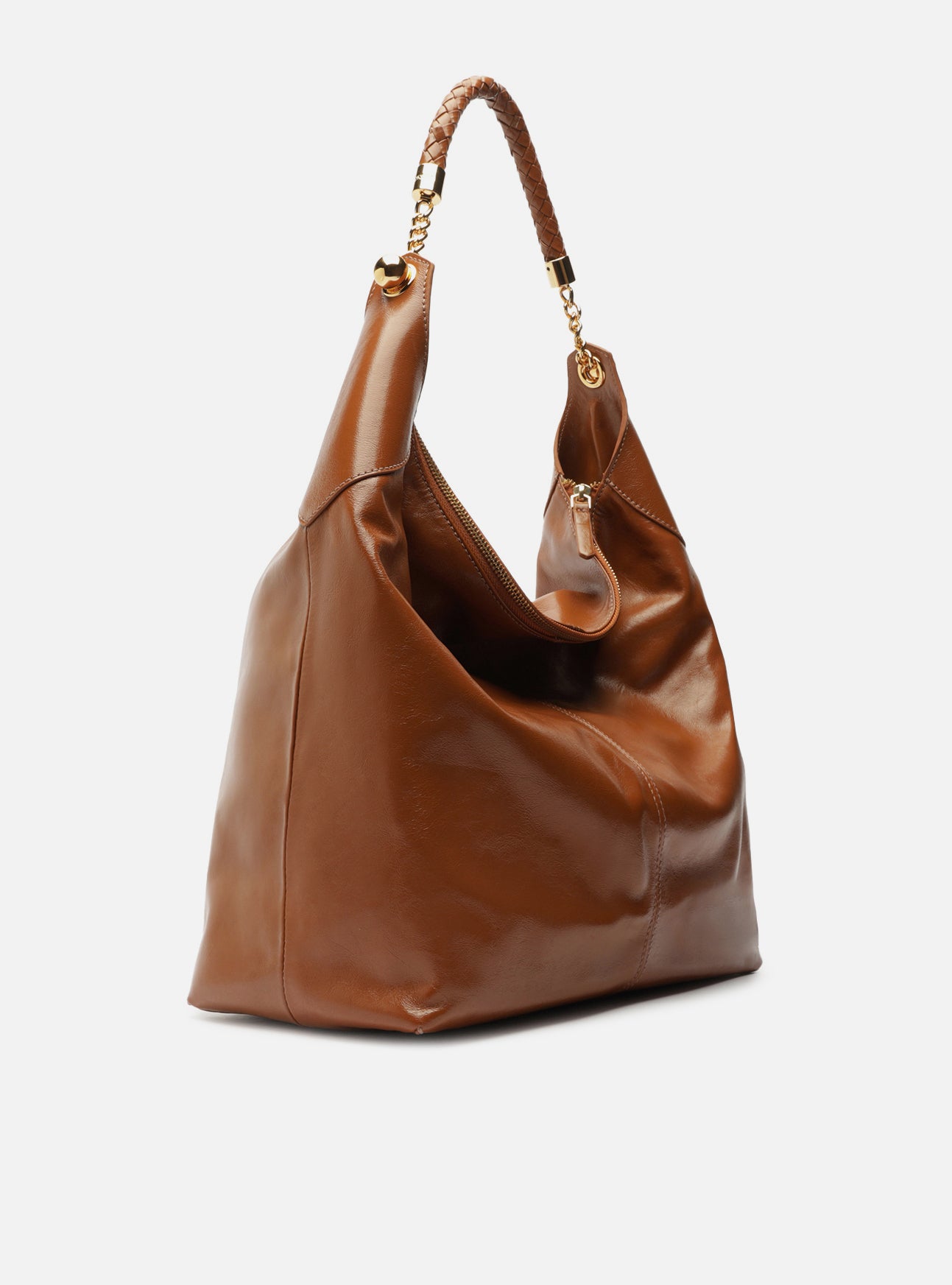 Sloane Large Leather Hobo Handbag F/25