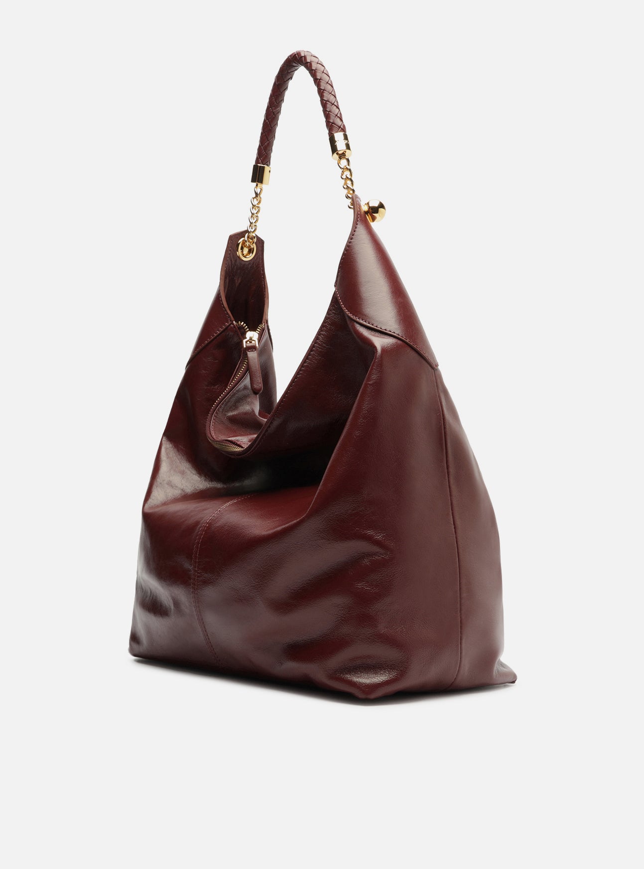 Sloane Large Leather Hobo Handbag F/25