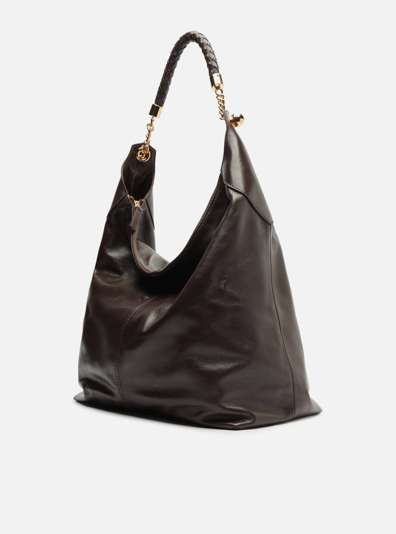 Sloane Large Leather Hobo Handbag F/25
