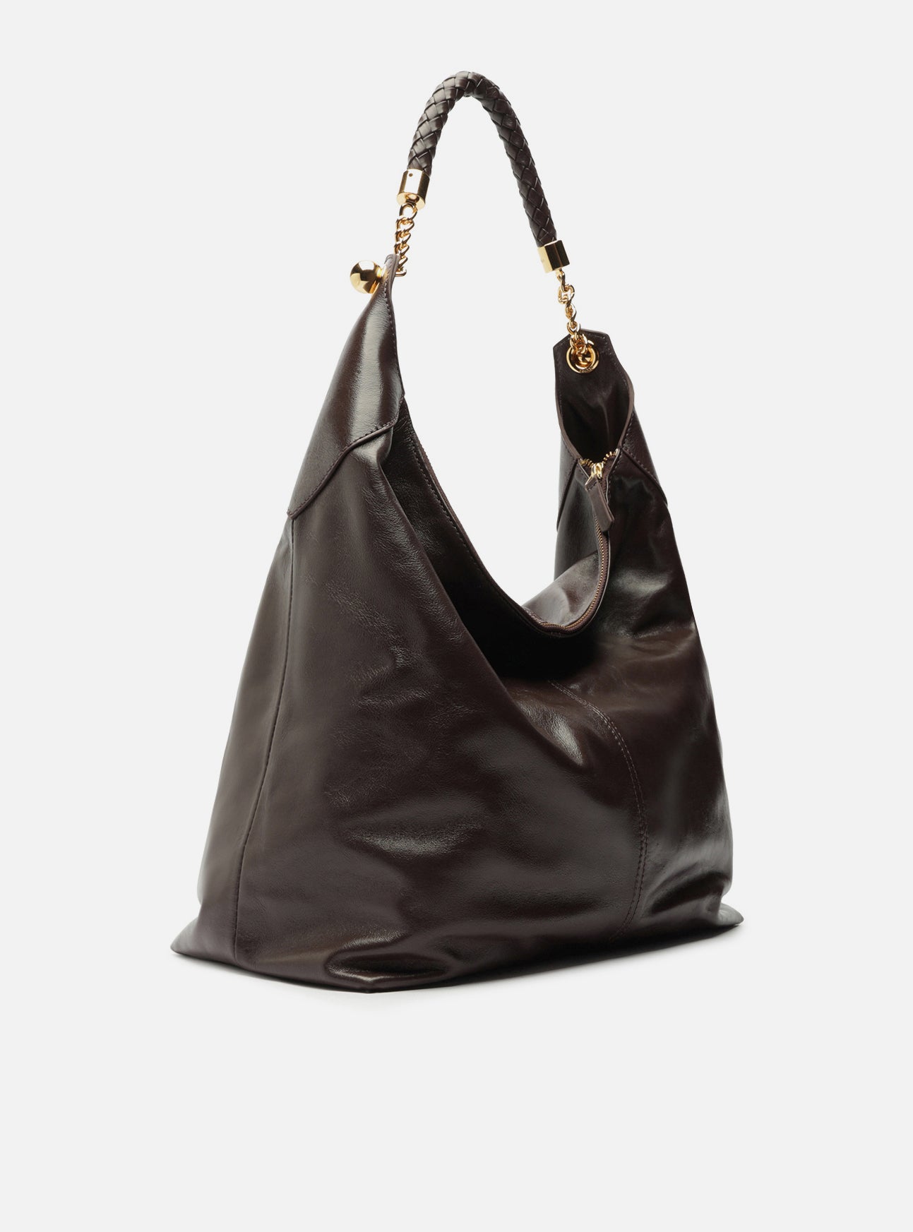 Sloane Large Leather Hobo Handbag F/25