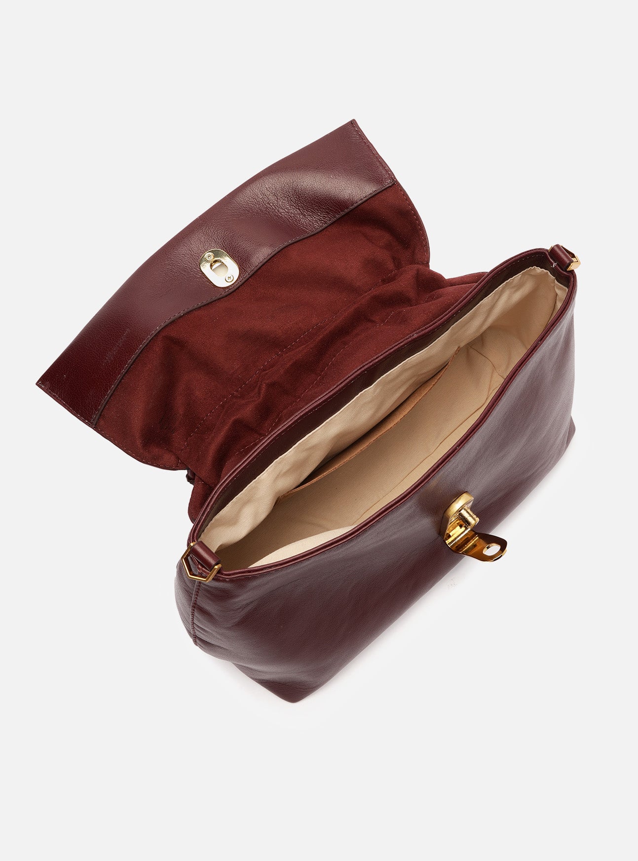 Nicole Medium Leather Pouch Handbag F/25