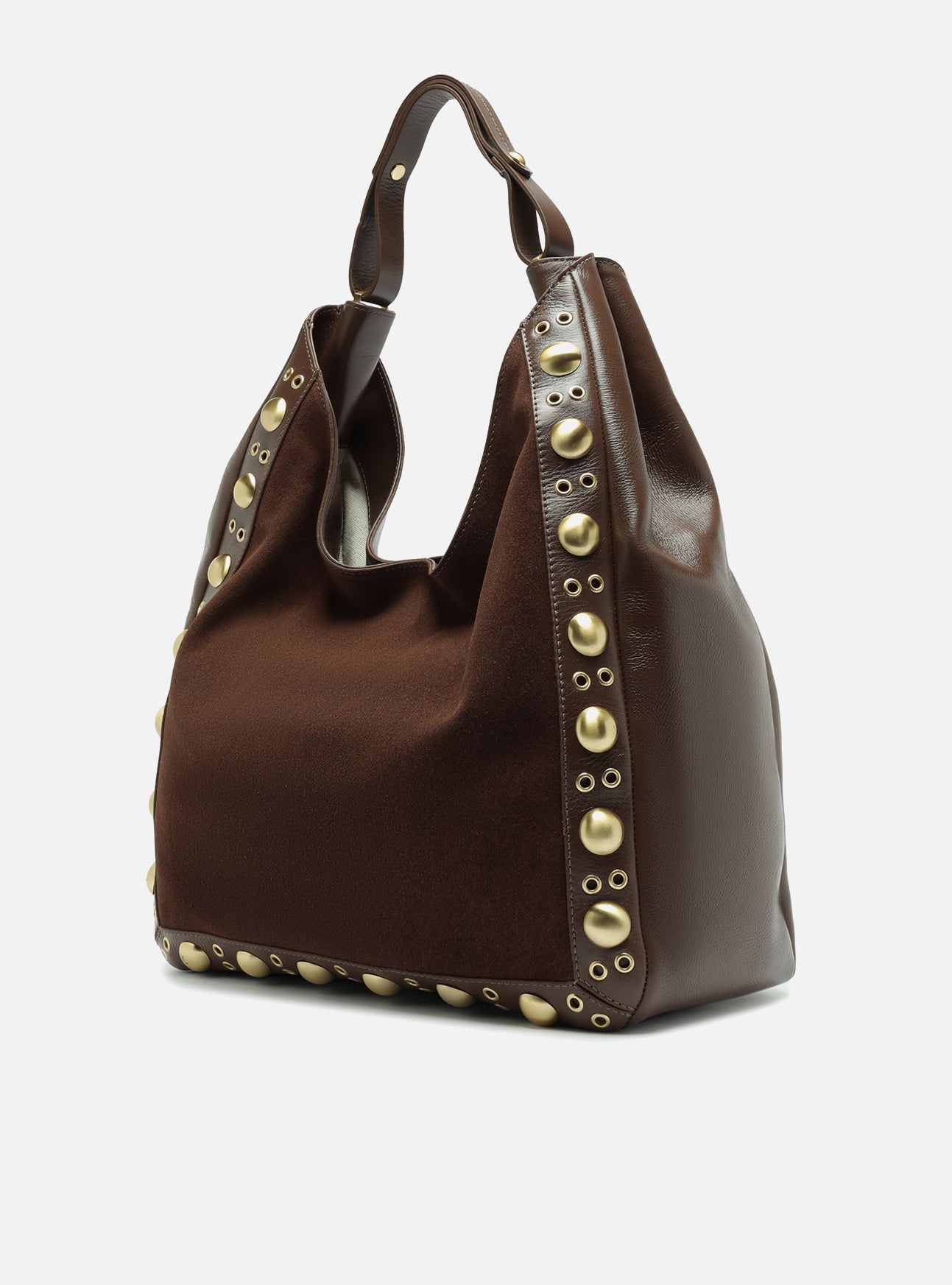 Owen Large Suede Hobo Handbag F/25