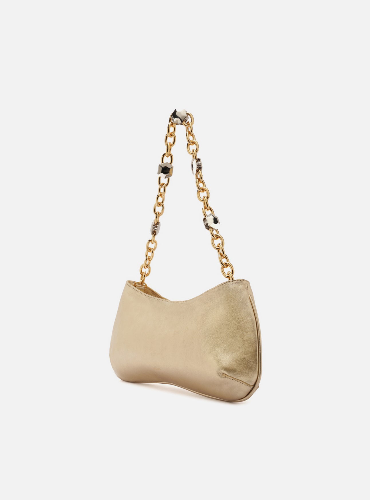 Luna Small Leather Baguette Handbag F/25