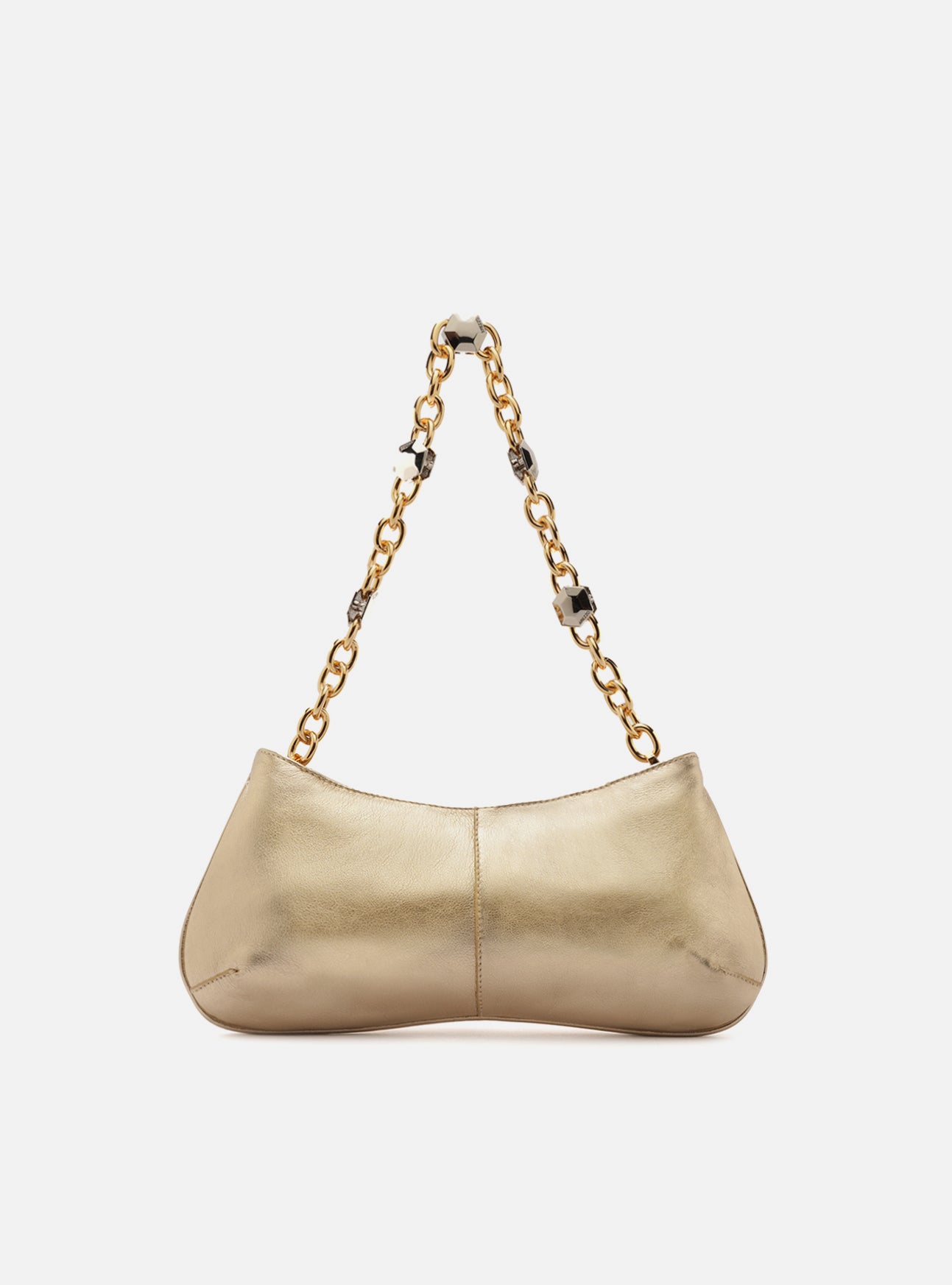 Luna Small Leather Baguette Handbag F/25