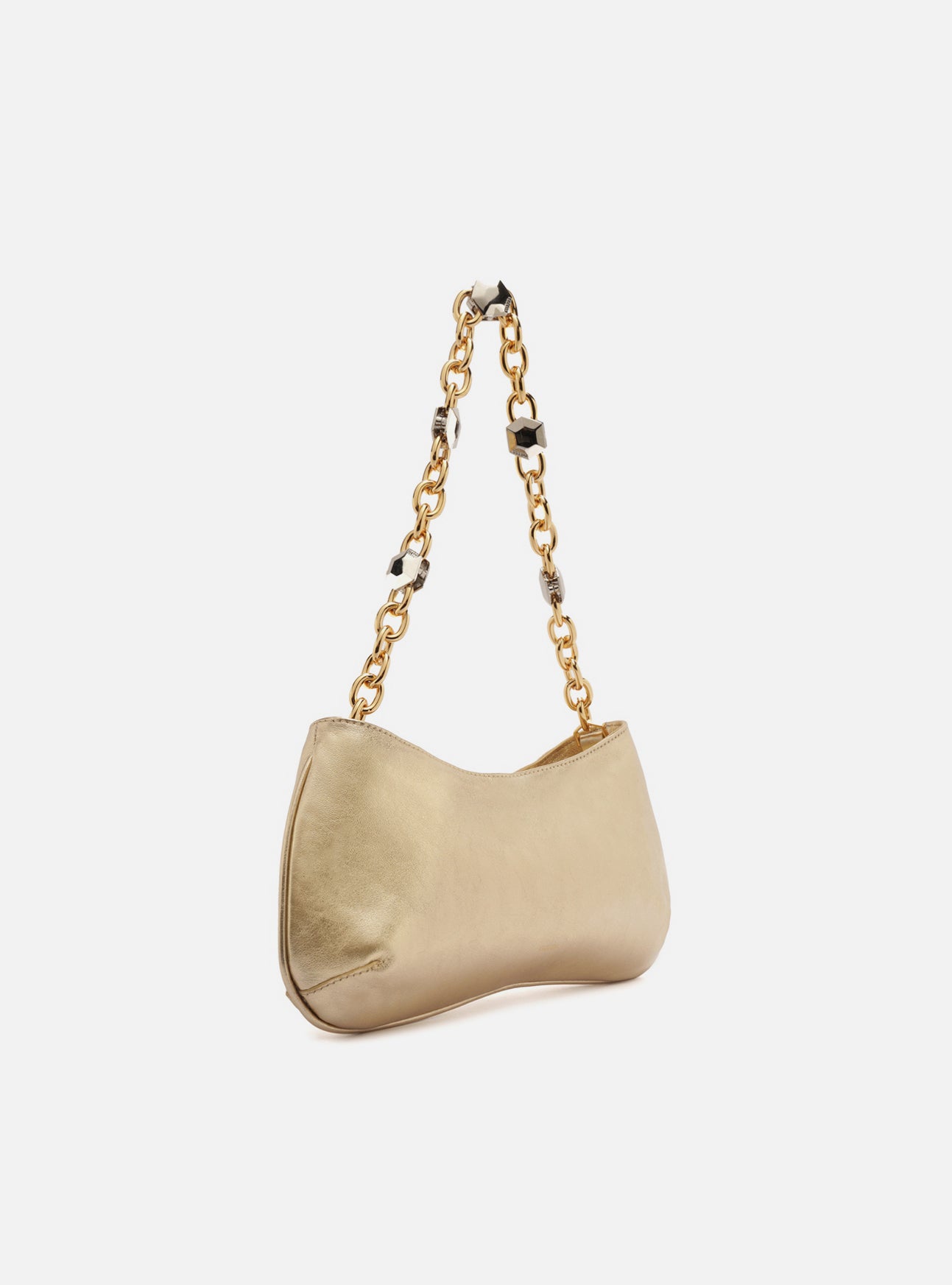 Luna Small Leather Baguette Handbag F/25