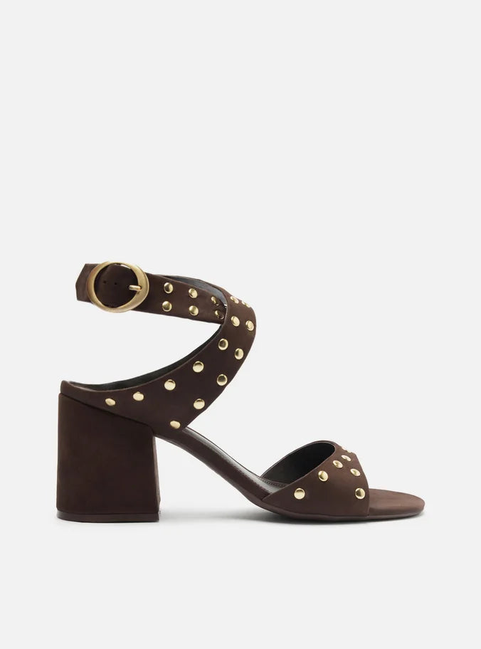 Kara Leather Block Sandal Sandals PRE FALL 25