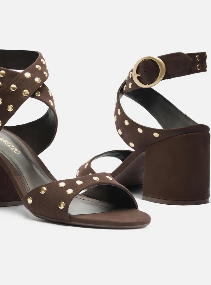 Kara Leather Block Sandal Sandals PRE FALL 25
