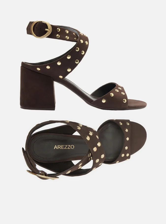 Kara Leather Block Sandal Sandals PRE FALL 25