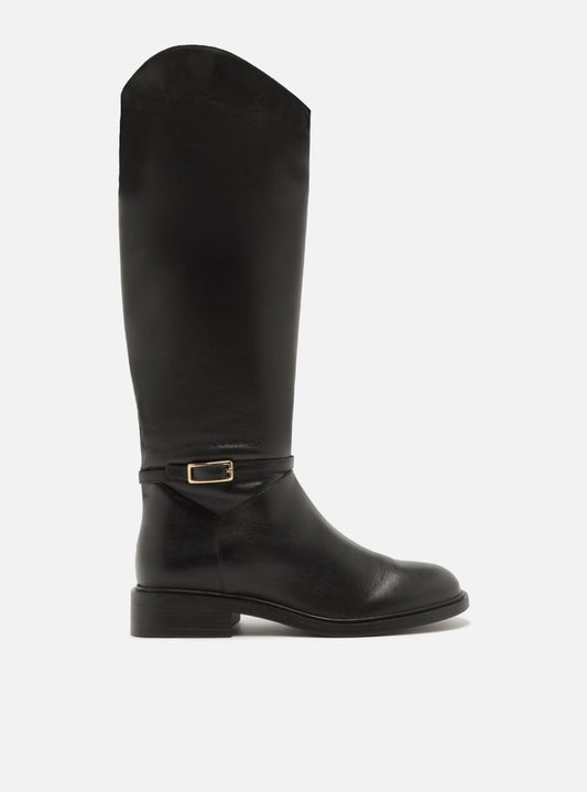 Mckenna Leather Wide Block Boot Boots FALL 24