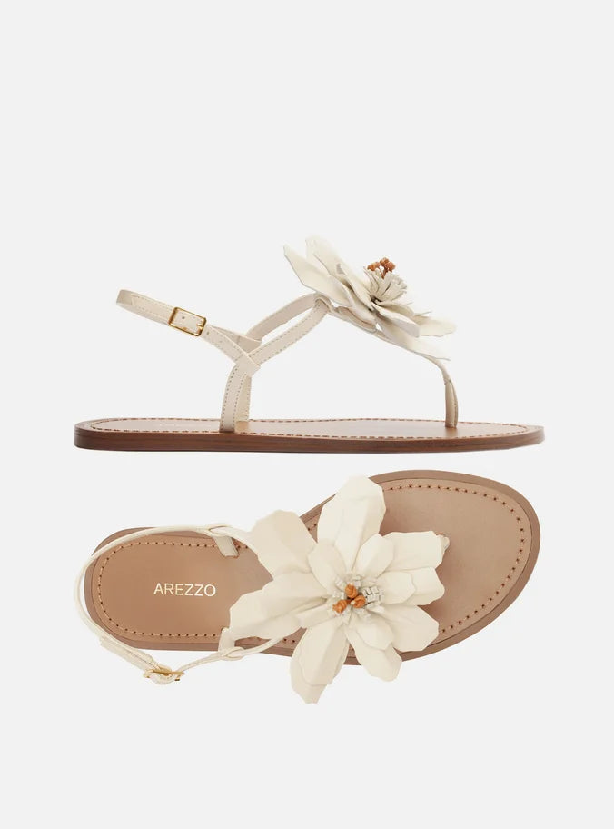 Daisy Leather Flat Sandals SUMMER 25