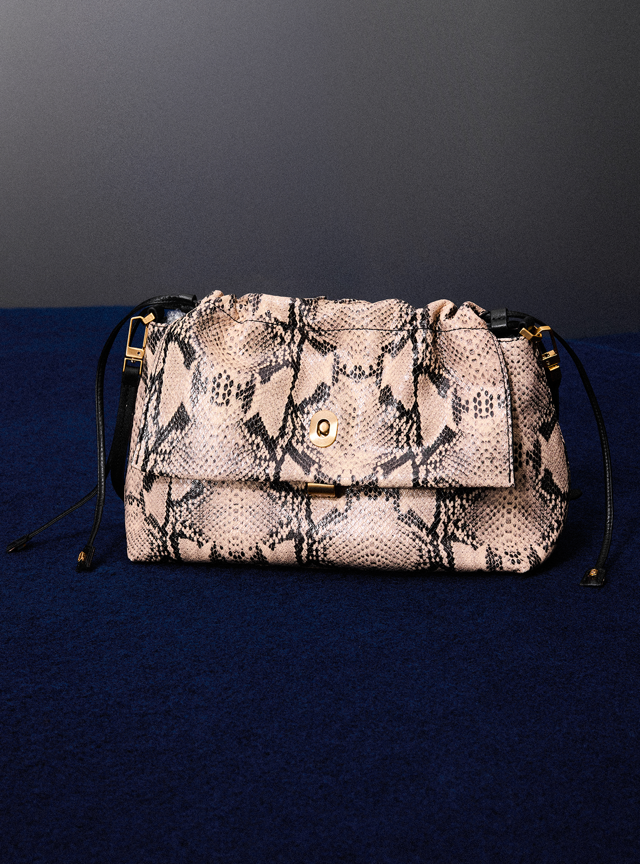 Nicole Medium Leather Pouch Handbag F/25