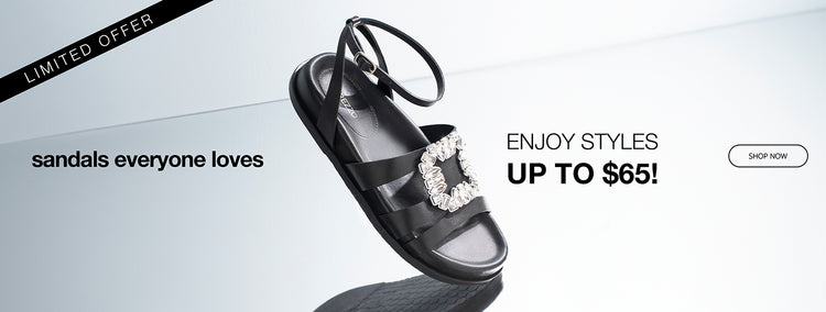 Sandals up to $65