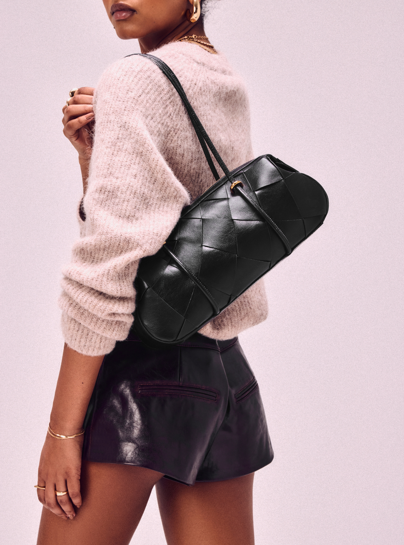 Sarah Medium Leather Shoulder Bag Handbags Pre Fall 26