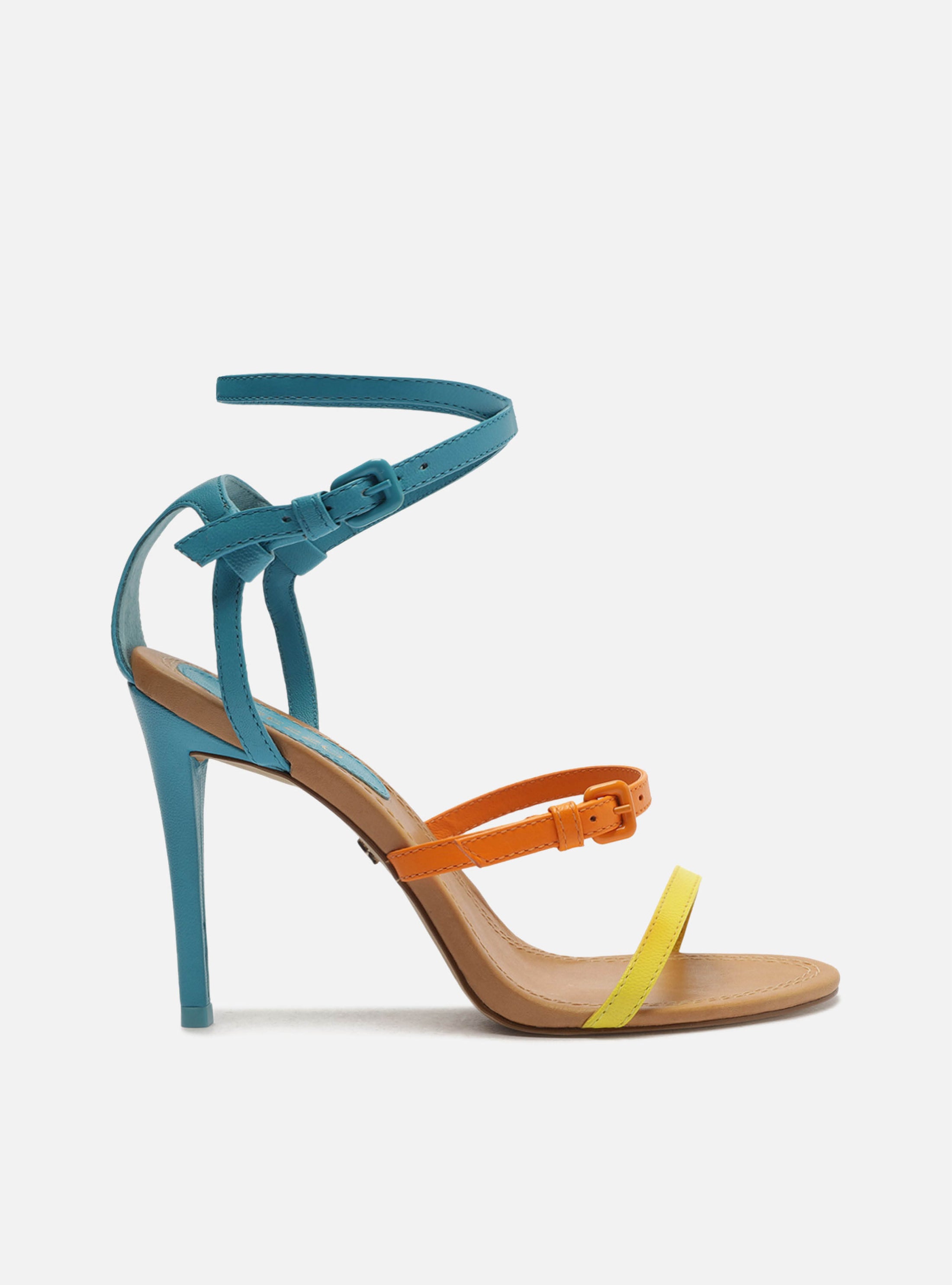 Gianna Multicolor High Stiletto Leather Sandal – Arezzo