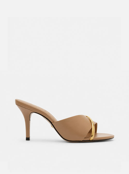 Margaret High Stiletto Leather Sandal