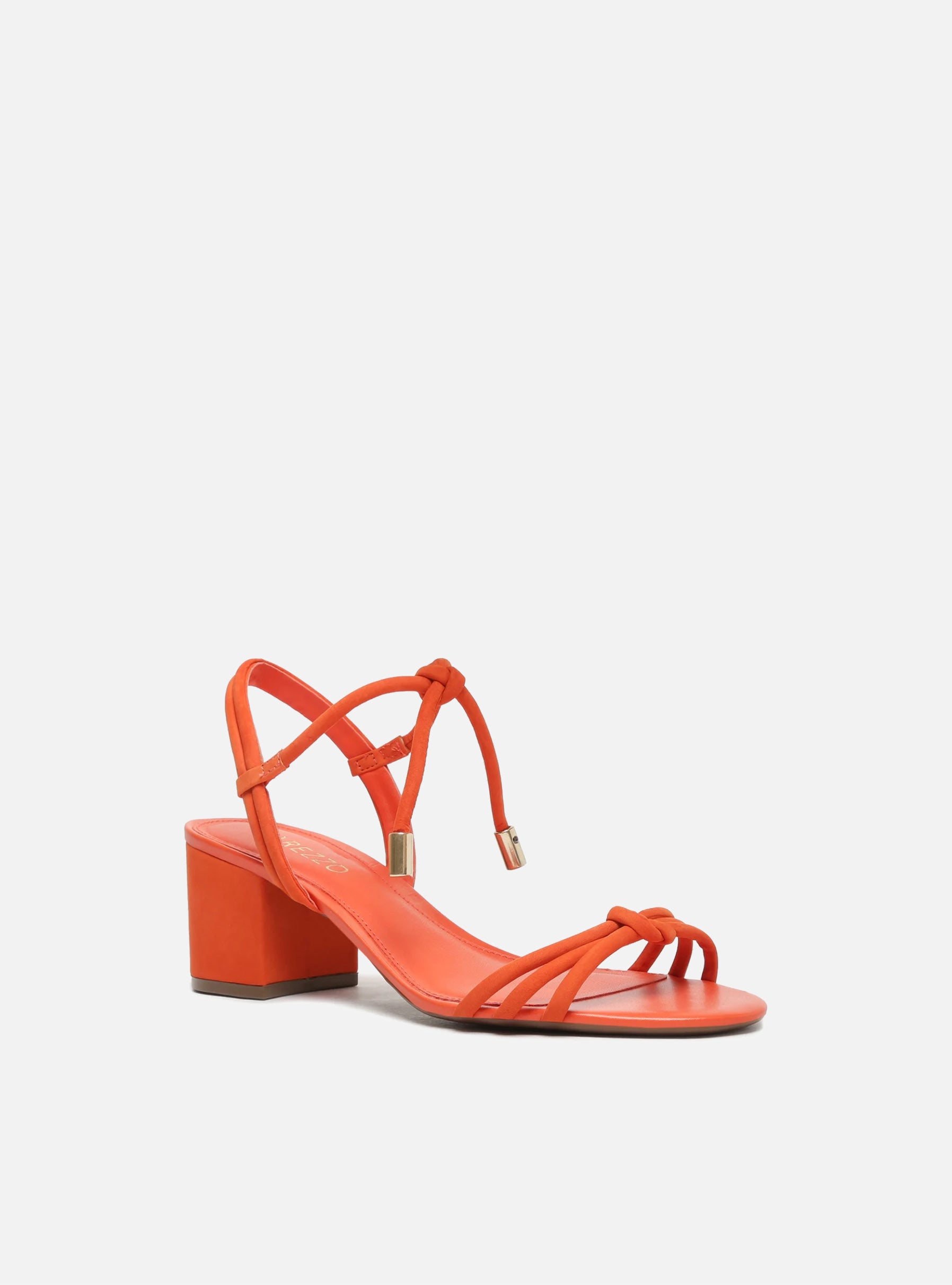 Camila Mid Block Sandal | Orange Sandal SPRING 22