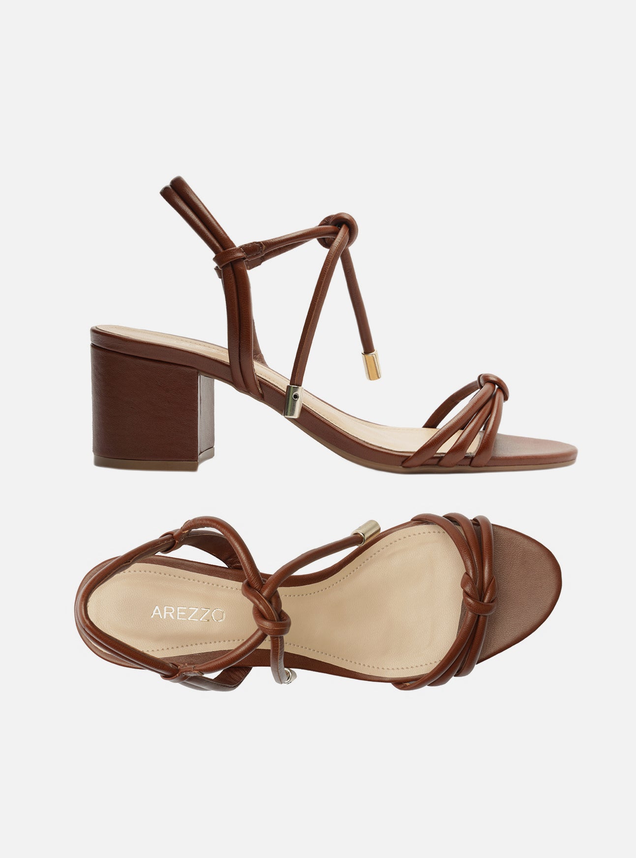Camila Mid Block Leather Sandal Sandals R/26