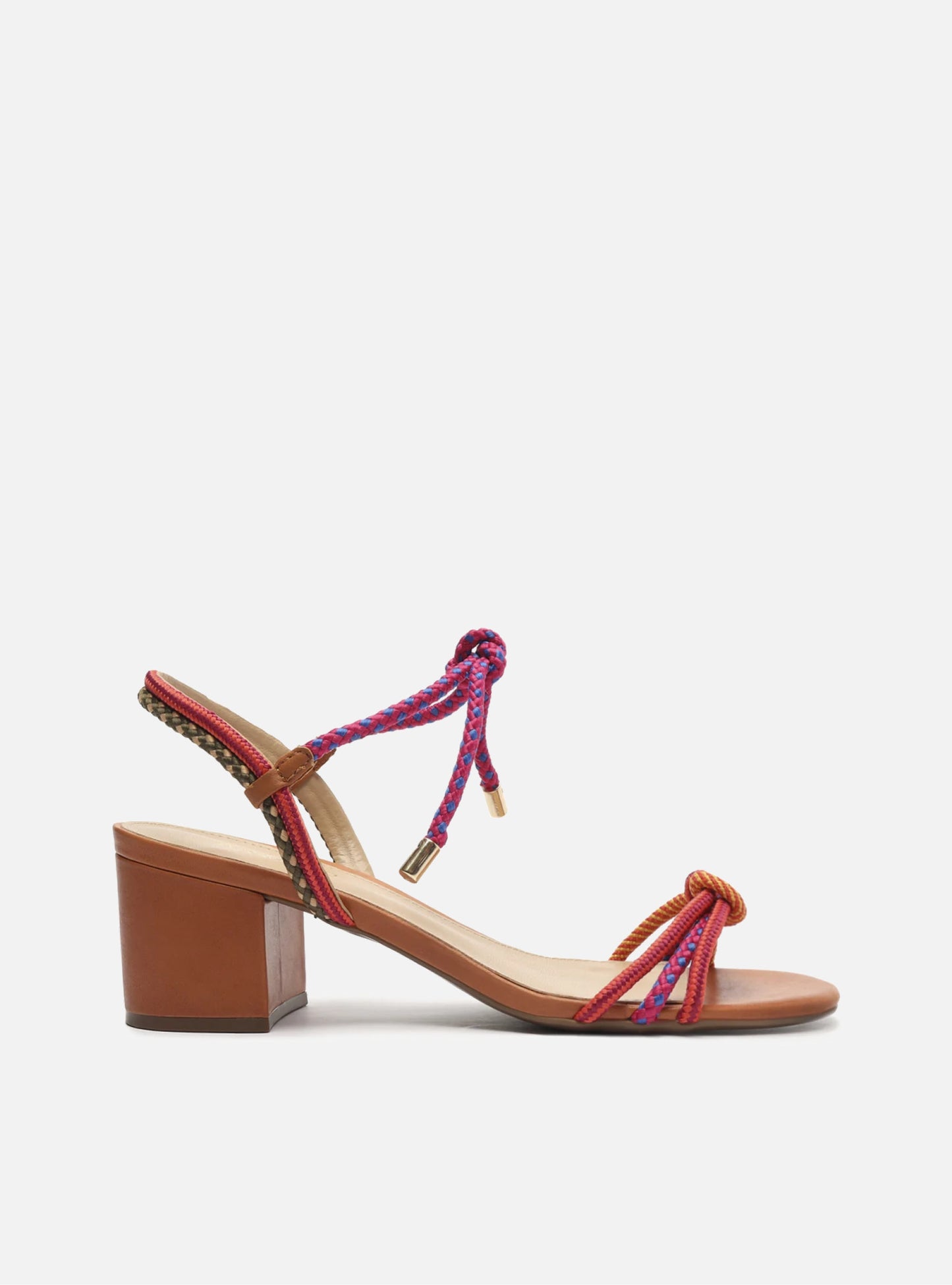 Multicolor Synthetic Camila Mid Block Sandal Side View