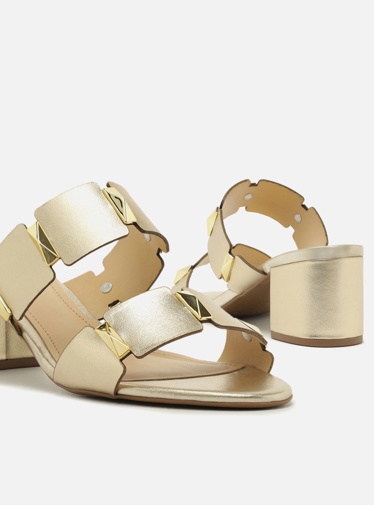 Lyra Mid Block Leather Sandal Sandals R/26